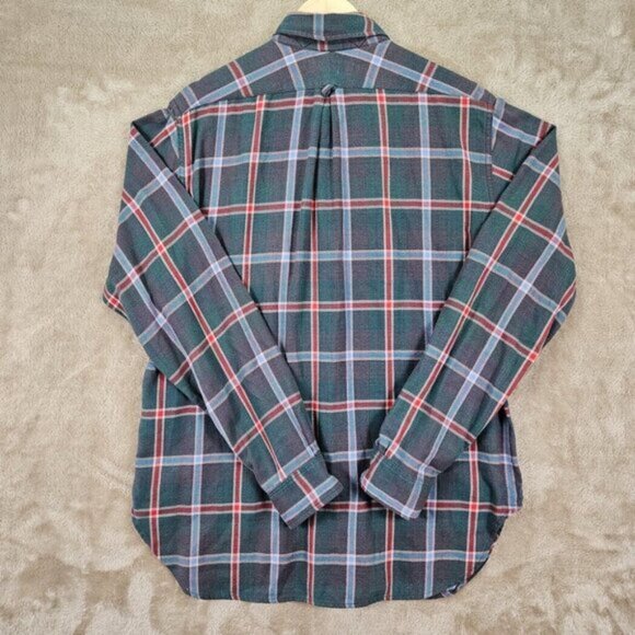 Rare Made in USA Engineered Garments Plaid Shirt Buttons Men's Size L Multicolor - Picture 2 of 10